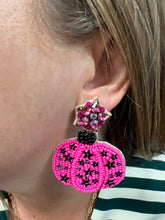Load image into Gallery viewer, Halloween Star and Pumpkin Earrings