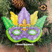 Load image into Gallery viewer, Pop Up Drez Mardi Gras Ornaments