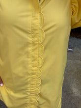Load image into Gallery viewer, Button Up Scalloped Dress with Bow Detail on sleeves