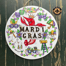 Load image into Gallery viewer, Pop Up Drez Mardi Gras Yard Stakes