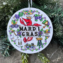 Load image into Gallery viewer, Pop Up Drez Mardi Gras Ornaments