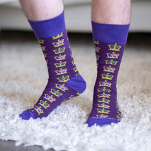 Load image into Gallery viewer, Men's Mardi Gras Socks