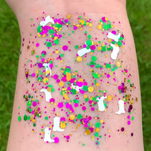 Load image into Gallery viewer, Mardi Gras Face Glitter