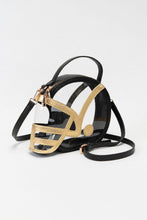 Load image into Gallery viewer, Gameday Football Helmet Shaped Clear Crossbody Bag