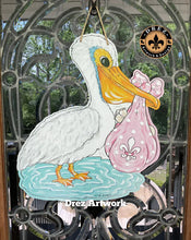 Load image into Gallery viewer, Pop Up Drez Baby Pelican Door Hang