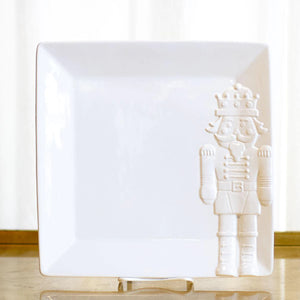 Royal Nutcracker Embossed Square Platter