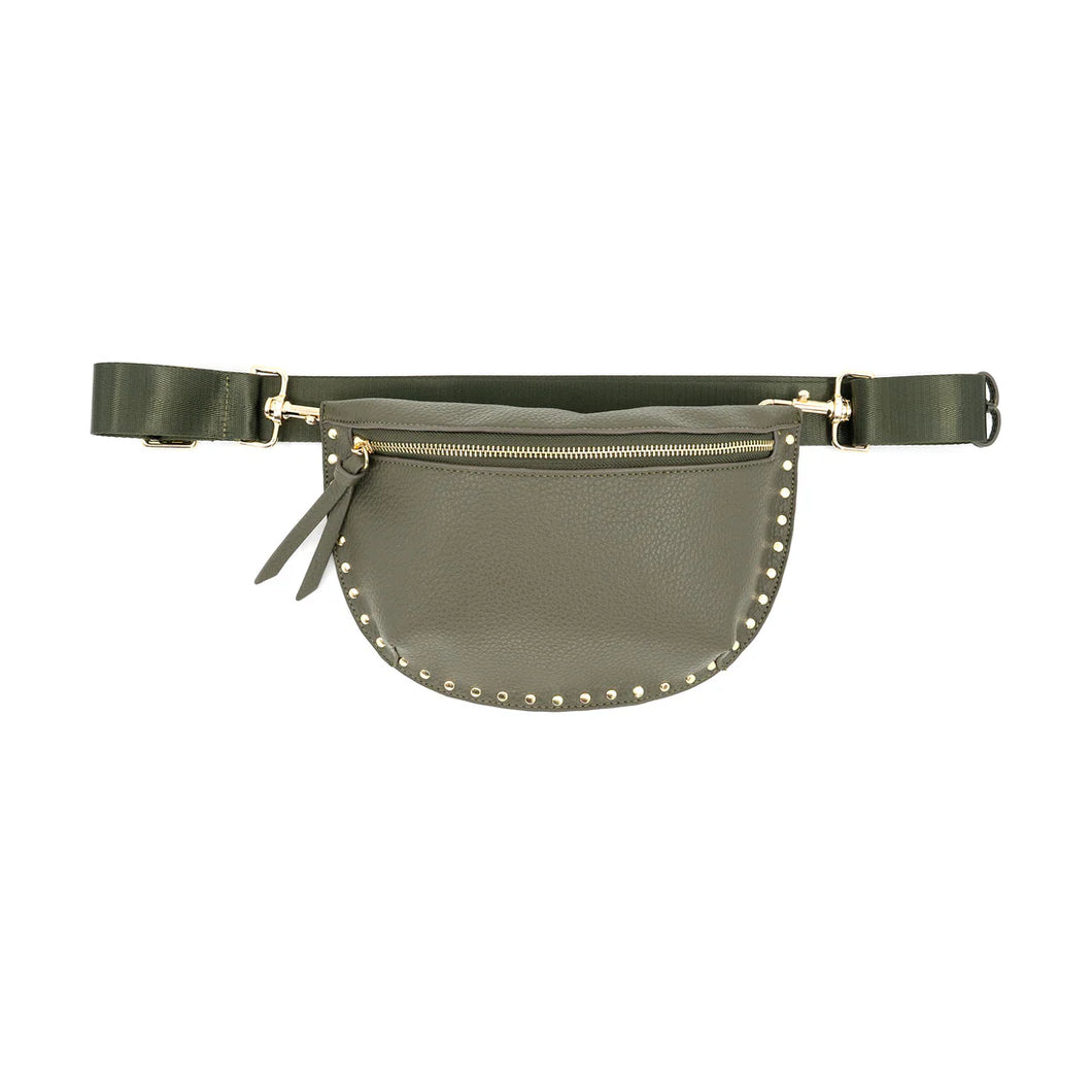 Vegan Leather Fanny Pack with Studs