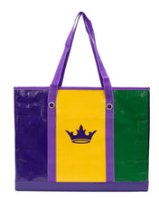 Load image into Gallery viewer, Mardi Gras Bead Market Tote