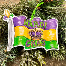 Load image into Gallery viewer, Pop Up Drez Mardi Gras Ornaments