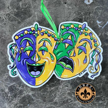 Load image into Gallery viewer, Pop Up Drez Mardi Gras Ornaments