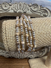 Load image into Gallery viewer, Water Resistant Beaded Set of 5 Stretch Bracelets