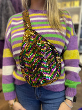 Load image into Gallery viewer, Chevron Sequin Bum Bag