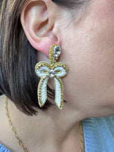 Load image into Gallery viewer, Taylor Shaye Beaded Bow Drops