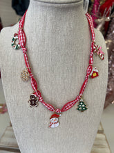 Load image into Gallery viewer, Christmas theme Scarf Charm necklace