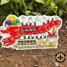 Load image into Gallery viewer, Pop Up Drez Mardi Gras Yard Stakes