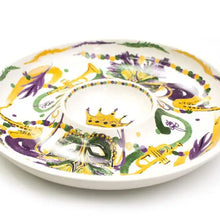 Load image into Gallery viewer, Mardi Gras Chip and Dip Platter