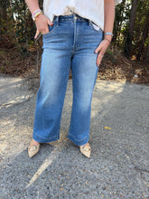 Load image into Gallery viewer, Flying Monkey High Rise Crop Wide with Trouser Hem