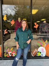 Load image into Gallery viewer, T21326 Satin button down 3/4 sleeve top featuring collared neckline