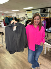 Load image into Gallery viewer, Solid Button/up Long Sleeves Top  G2273-4