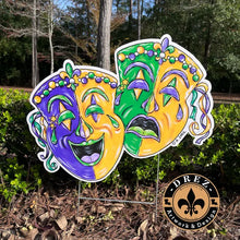 Load image into Gallery viewer, Pop Up Drez Mardi Gras Yard Stakes