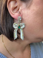 Load image into Gallery viewer, Taylor Shaye Beaded Bow Drops
