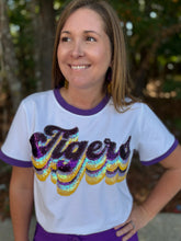 Load image into Gallery viewer, Retro Tigers Sequin Tee