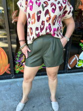 Load image into Gallery viewer, H9284-1 Pleather Shorts with Pockets