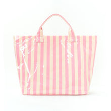Load image into Gallery viewer, Striped Vinyl Tote Bag