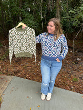 Load image into Gallery viewer, SG10285 Floral Printed Long sleeve sweater