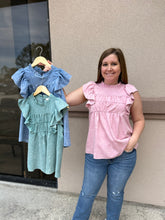Load image into Gallery viewer, T22903 Acid Wash Baby doll Top
