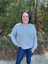 Load image into Gallery viewer, Cotton Round Neck Basic Crop Sweater