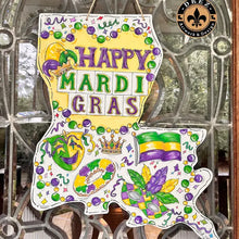 Load image into Gallery viewer, Pop Up Drez Mardi Gras Door Hangers