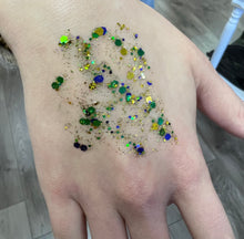 Load image into Gallery viewer, Mardi Gras Face Glitter