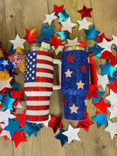 Load image into Gallery viewer, Patriotic 40oz Rhinestone Tumbler