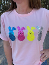 Load image into Gallery viewer, Sequin Easter Bunny Crewneck Tee
