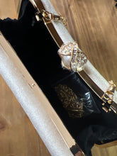 Load image into Gallery viewer, Velvet Evening Bag with Pearl Rhinestone detail