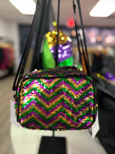 Load image into Gallery viewer, Chevron Crossbody Sequin Purse