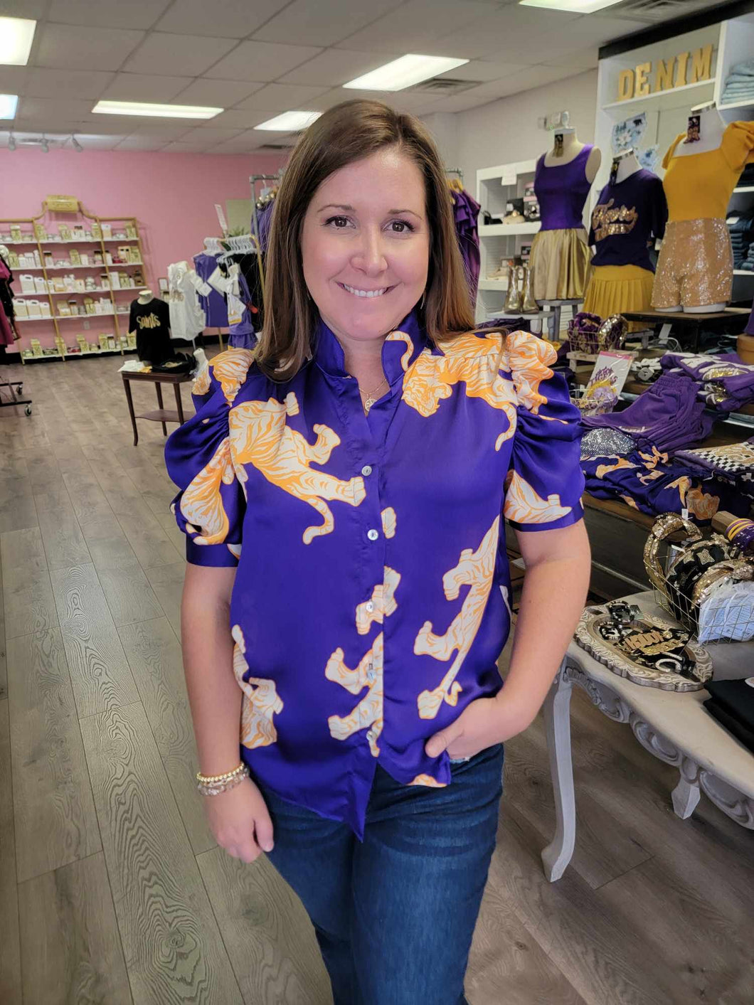 Adrienne Adia LSU Tigress top
