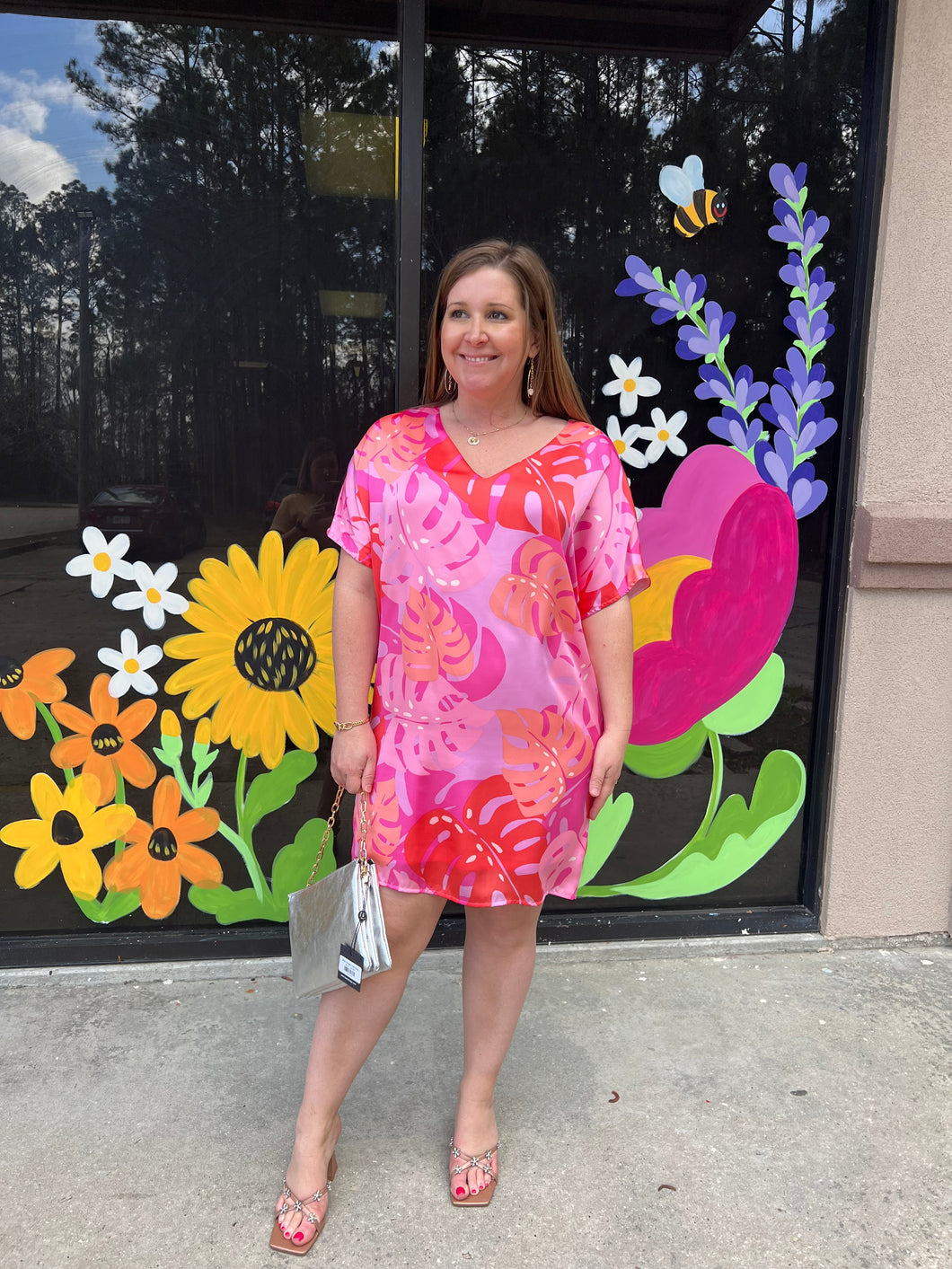 Adrienne Palm Beach Shift Dress