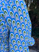 Load image into Gallery viewer, SY6490 Flutter Sleeve Smocked Tiered Print v neck maxi dress