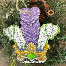 Load image into Gallery viewer, Pop Up Drez Mardi Gras Ornaments