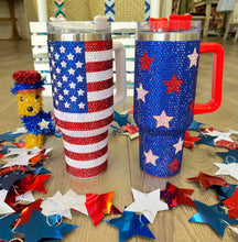 Load image into Gallery viewer, Patriotic 40oz Rhinestone Tumbler