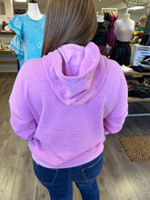 Load image into Gallery viewer, Half Button Fleece Hooded Pullover