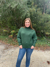 Load image into Gallery viewer, Balloon Sleeve Mock Neck Sweater