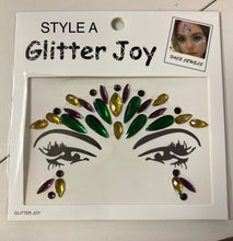 Load image into Gallery viewer, Mardi Gras Crystal Face Jewels