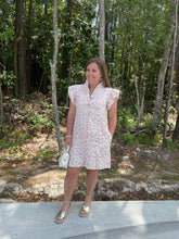 Load image into Gallery viewer, Pink leopard Dress with Sparkle detail