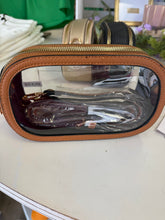 Load image into Gallery viewer, Double Zipper Oval Clear Bags