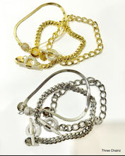 Load image into Gallery viewer, BB Lila Three Chainz bracelet set