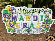Load image into Gallery viewer, Drez Mardi Gras Yard Stakes