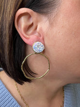 Load image into Gallery viewer, Taylor Shaye Glitter top hoops